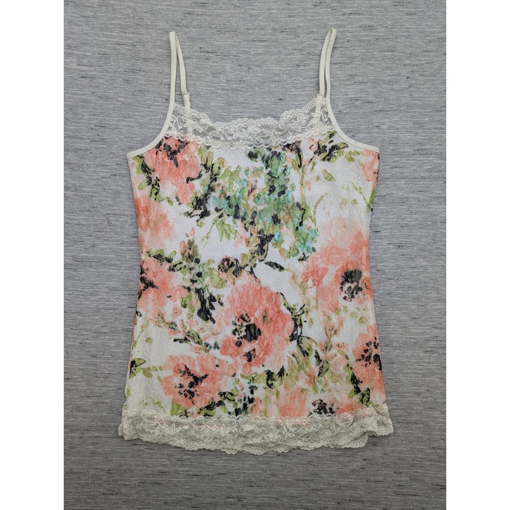 Y2K Maurices Floral Lace Cami Top Layering Medium Whimsical Fairy Romantic - Picture 1 of 9